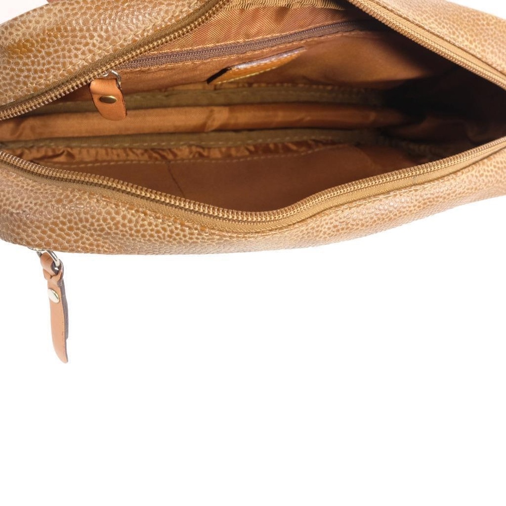 BRIC'S Crossbody Purse Handbag Leather Brown Grainy Camera Style Made in ITALY - Picture 7 of 7